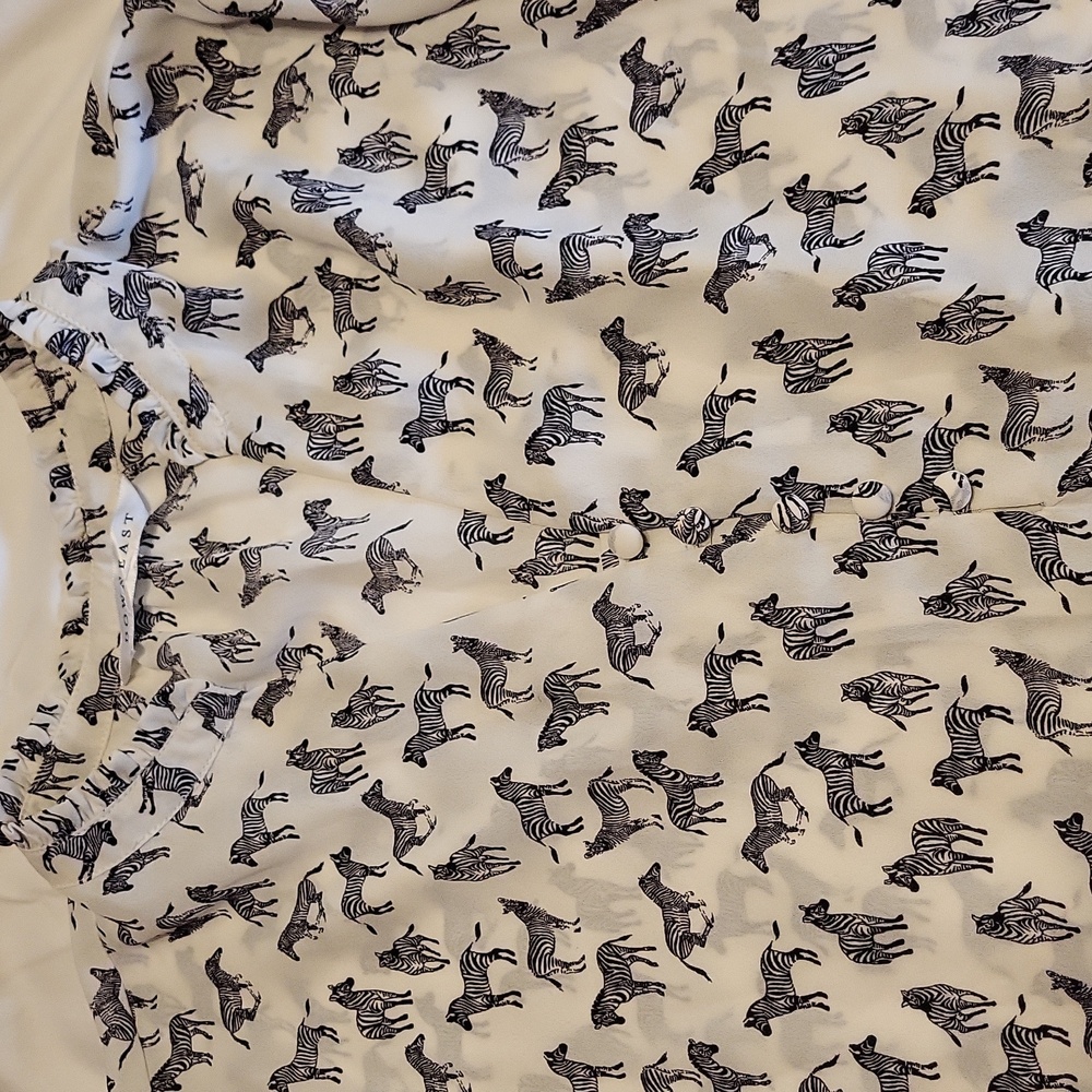 DownEast Zebra Shirt Size L - Picture 2 of 3